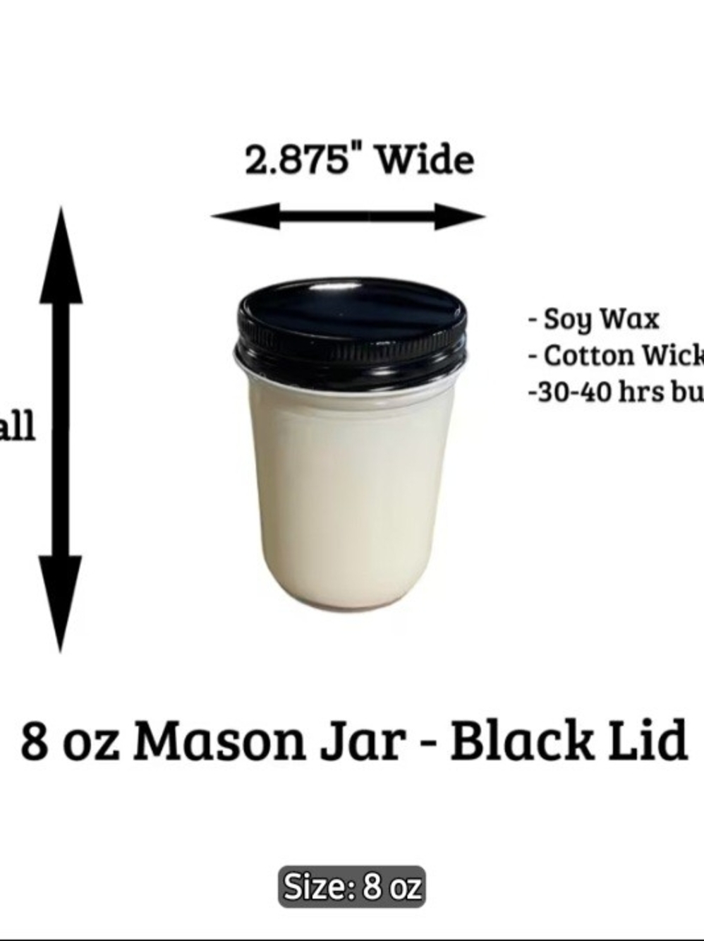 Apple Cinnamon Soy Candle - Picture 2 of 2